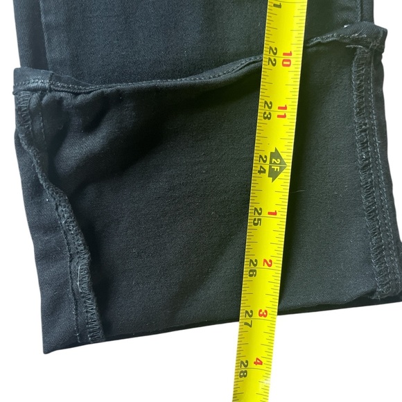 Paige Ladies Skyline Straight Cuffed Mid Rise Jeans Black Size 30 - Picture 7 of 7